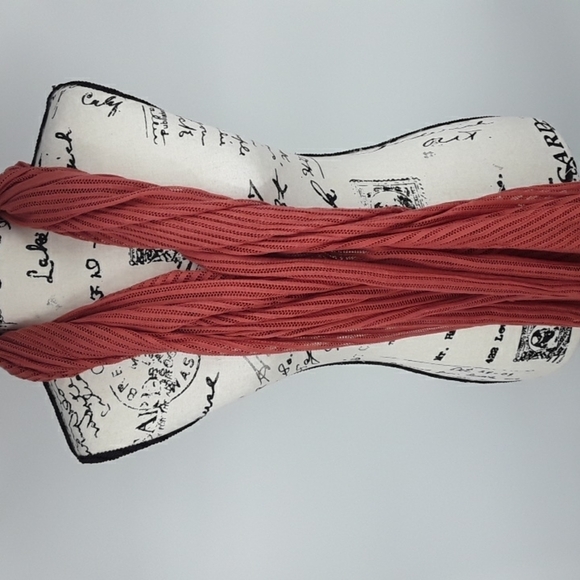 a new day Accessories - A NEW DAY Light Red Scarf Drape Wrap One Size Knit Scarf Womens OS